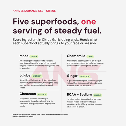 ANS Citrus Superfood Energy Gel