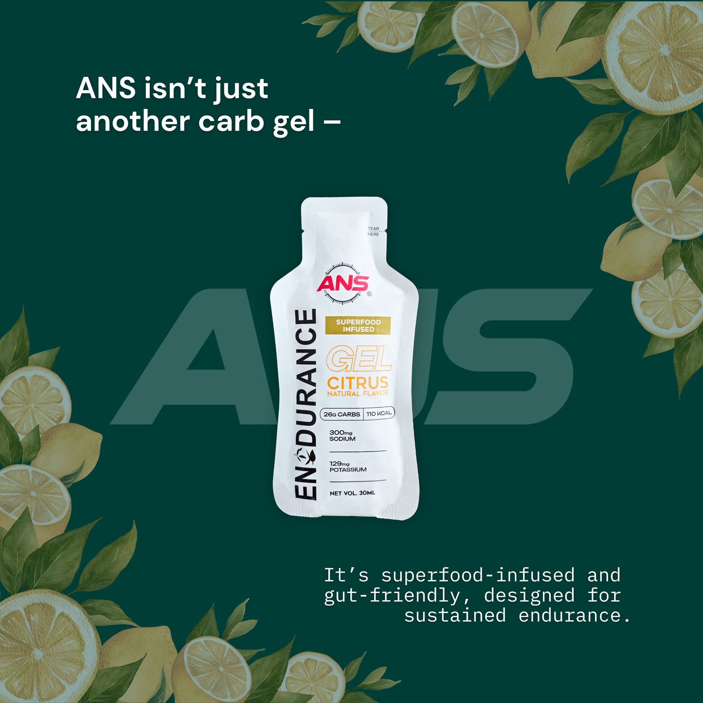 ANS Citrus Superfood Energy Gel