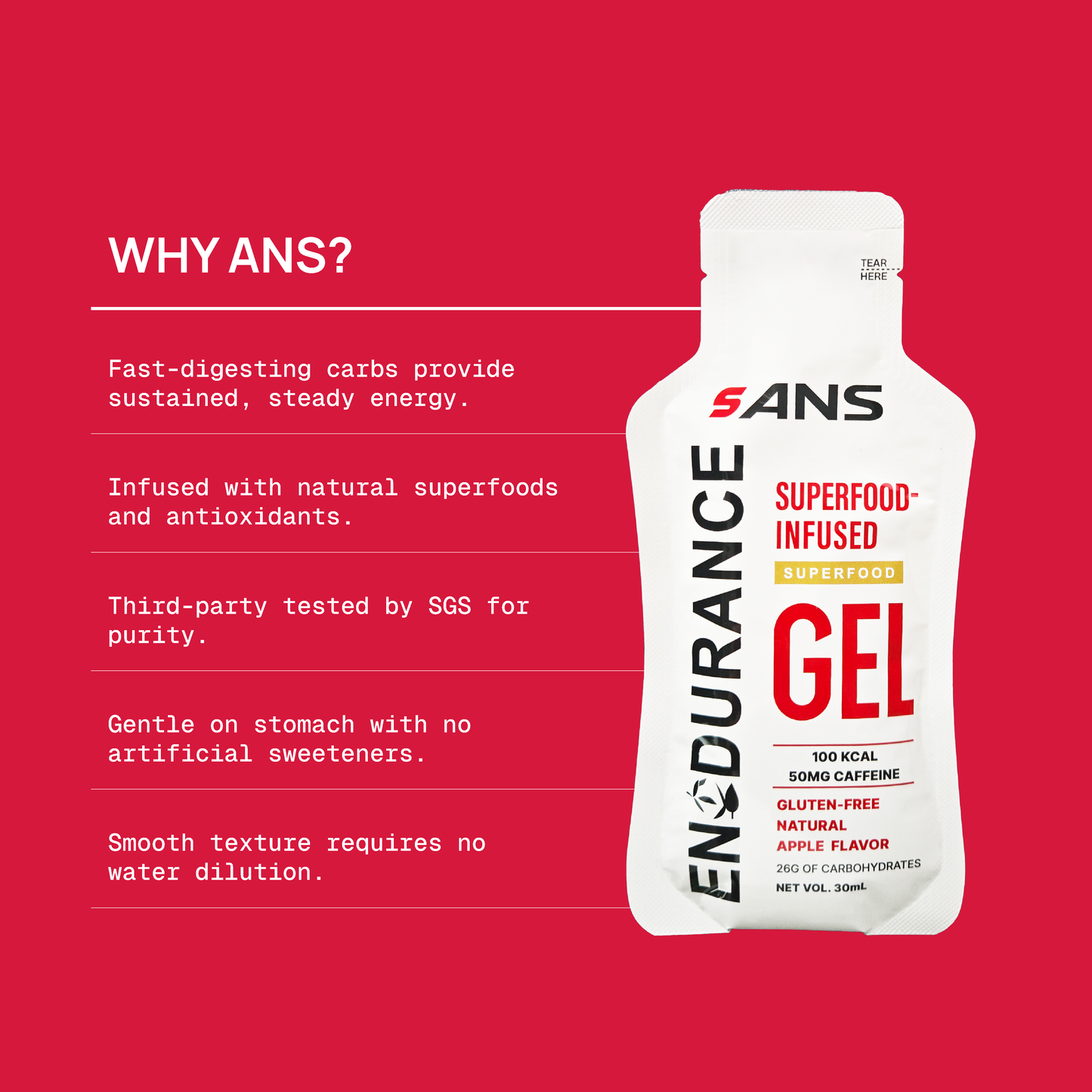 ANS Apple Superfood Energy Gel